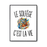 Poster Le Solfège c’est la vie