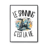 Poster Le spinning c'est la vie
