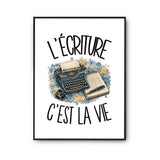 Poster L'écriture c'est la vie