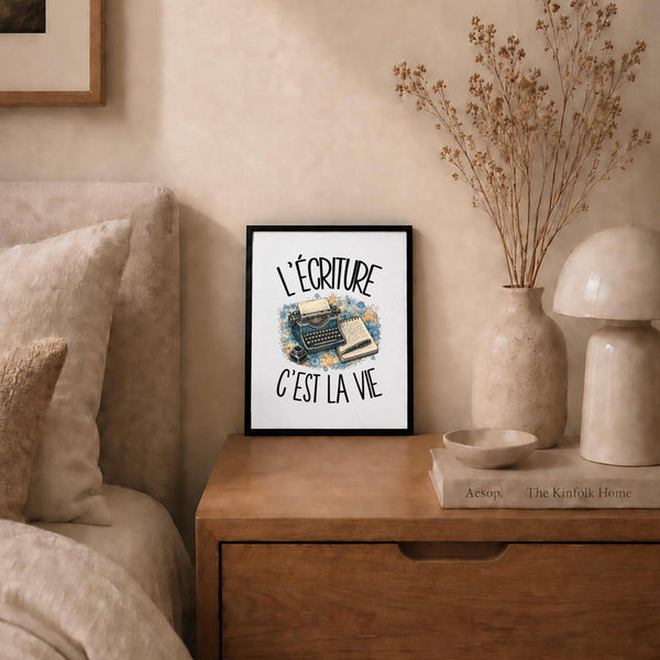 Poster L'écriture c'est la vie