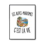 Poster Les Alpes-Maritimes c’est la vie