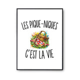 Poster Les Pique-Niques c’est la vie