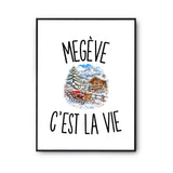 Poster Megève c’est la vie