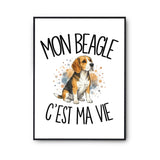 Poster Mon Beagle c'est ma vie
