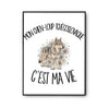 Poster Mon Chien-Loup Tchécoslovaque c'est ma vie