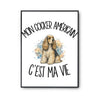 Poster Mon Cocker Américain c'est ma vie