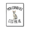 Poster Mon Cornish Rex c'est ma vie