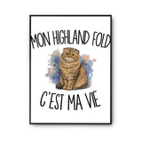 Poster Mon Highland Fold c'est ma vie