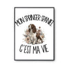 Poster Mon Springer Spaniel c'est ma vie