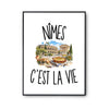 Poster Nîmes c’est la vie