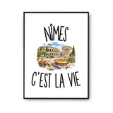 Poster Nîmes c’est la vie