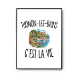 Poster Thonon-les-Bains c’est la vie
