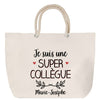 Sac Fête des Mères Mamie Famille Idée Cadeau anniversaire Noël Travail Boulot Métier Départ Retraite Collègue Femme cabas shopping plage
