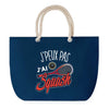 Sac de plage Bleu anse corde J'peux Pas Squash