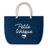 Sac de plage Bleu anse corde Petite Tchèque