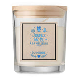 Bougie Joyeux noël à la meilleure Amour Noël
