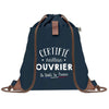 Sac à dos Bleu avec pochette Certifié meilleur Ouvrier