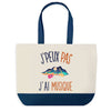 Sac de shopping bleu J'peux pas Musique