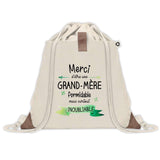 Sac à dos avec pochette Merci Grand-mère Inoubliable Femme