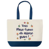 Sac Fête des Mères Mamie Famille Idée Cadeau anniversaire Noël Travail Boulot Métier Départ Retraite Collègue Femme cabas shopping plage