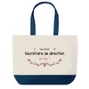 Sac de shopping bleu Secrétaire de Direction au Top