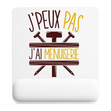 Tapis de souris ergonomique avec repose-poignet, accessoire bureau pour femme et homme, fête des pères, cadeau pas cher, idée cadeau fête des mères, secret santa, départ à la retraite, télétravail et gaming