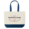 Sac de shopping bleu Assistante Sociale au Top