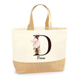 Sac Jute Fête des Mères Fêtes des Pères Mamie Papi Famille Idée Cadeau anniversaire Noël Travail Boulot Métier Départ Retraite Collègue Femme Homme