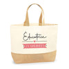Sac Jute Fête des Mères Fêtes des Pères Mamie Papi Famille Idée Cadeau anniversaire Noël Travail Boulot Métier Départ Retraite Collègue Femme Homme