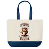 Sac de shopping bleu Gendarme Chouette Grain