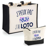 Cabas homme ou femme sac plage ou shopping tote bag pochette trousse Idée cadeau original pour anniversaire Noël travail départ retraite collègue famille fete des mères fetes des pères papa maman mamie papi