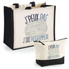 Cabas homme ou femme sac plage ou shopping tote bag pochette trousse Idée cadeau original pour anniversaire Noël travail départ retraite collègue famille fete des mères fetes des pères papa maman mamie papi