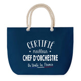 Sac de plage Bleu anse corde Certifié meilleur Chef d'Orchestre