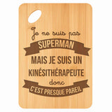 Planche bambou gravée personnalisée homme idée cadeau Fête des Pères apéro 30×20 prénom cuisine plateau fromage anniversaire noel papa papi 