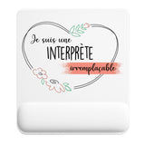 Tapis de souris ergonomique avec repose-poignet, accessoire bureau pour femme et homme, fête des pères, cadeau pas cher, idée cadeau fête des mères, secret santa, départ à la retraite, télétravail et gaming