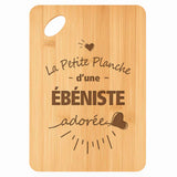 Planche bambou gravée personnalisée femme idée cadeau Fête des Mères apéro 30×20 prénom cuisine plateau fromage anniversaire noel maman mamie