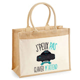 Sac Fête des Mères Mamie Famille Idée Cadeau anniversaire Noël Travail Boulot Métier Départ Retraite Collègue Femme cabas shopping plage Homme Papa Papi Pères Frère