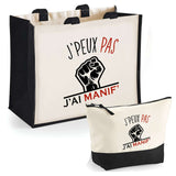 Cabas homme ou femme sac plage ou shopping tote bag pochette trousse Idée cadeau original pour anniversaire Noël travail départ retraite collègue famille fete des mères fetes des pères papa maman mamie papi