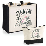 Cabas homme ou femme sac plage ou shopping tote bag pochette trousse Idée cadeau original pour anniversaire Noël travail départ retraite collègue famille fete des mères fetes des pères papa maman mamie papi
