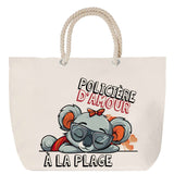 Sac Fête des Mères Mamie Famille Idée Cadeau anniversaire Noël Travail Boulot Métier Départ Retraite Collègue Femme cabas shopping plage