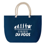 Sac de plage Bleu anse corde Né pour Soulever de Poids Haltérophilie