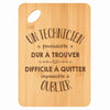 Planche bambou gravée personnalisée homme idée cadeau Fête des Pères apéro 30×20 prénom cuisine plateau fromage anniversaire noel papa papi 