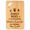 Planche à découper cadeau Noël famille amis papa maman mamie papi, idée cadeau apéro et cuisine, Secret Santa