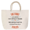 Sac Fête des Mères Mamie Famille Idée Cadeau anniversaire Noël Travail Boulot Métier Départ Retraite Collègue Femme cabas shopping plage