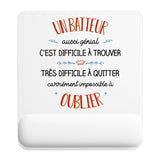 Tapis de souris ergonomique avec repose-poignet, accessoire bureau pour femme et homme, fête des pères, cadeau pas cher, idée cadeau fête des mères, secret santa, départ à la retraite, télétravail et gaming