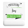 Tapis de souris ergonomique avec repose-poignet, accessoire bureau pour femme et homme, fête des pères, cadeau pas cher, idée cadeau fête des mères, secret santa, départ à la retraite, télétravail et gaming