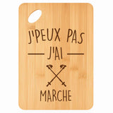 Planche bambou gravée personnalisée femme homme idée cadeau Fête des Mères Fête des Pères apéro papa maman prénom cuisine plateau fromage