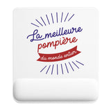 Tapis de souris ergonomique avec repose-poignet, accessoire bureau pour femme et homme, fête des pères, cadeau pas cher, idée cadeau fête des mères, secret santa, départ à la retraite, télétravail et gaming