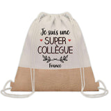 Sac Fête des Mères Mamie Maman Cadeau anniversaire Noël Travail Métier Départ Retraite Collègue Femme cabas shopping plage