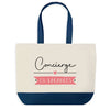 Sac de shopping bleu Concierge en Vacances